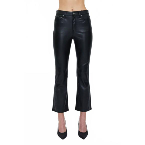 NEW PISTOLA lennon vegan leather pants in black